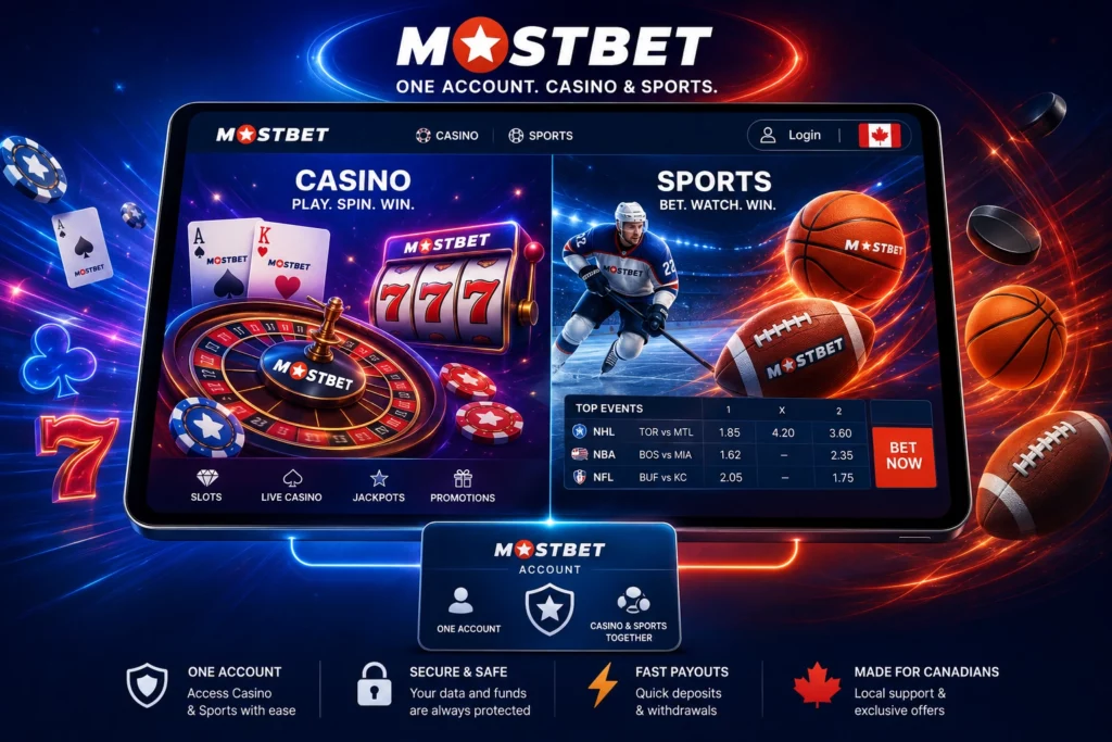 Casino and Sportsbook Under One Account