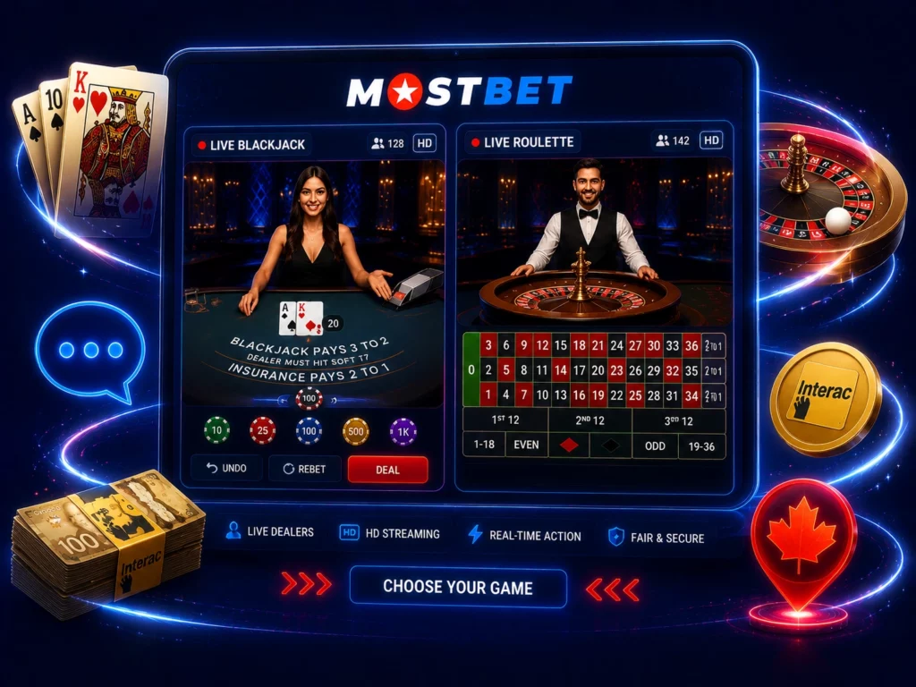 Live Casino Games Available